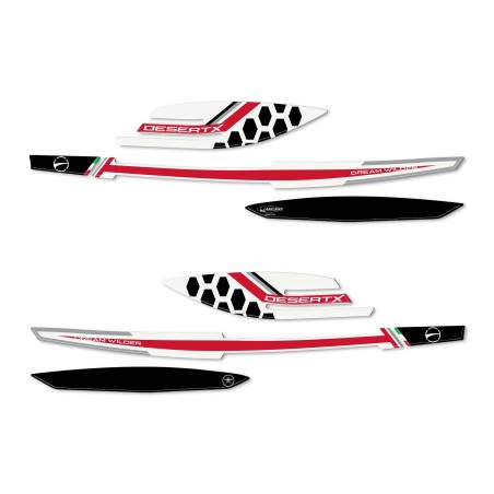 Stickers 3D Protège-mains moto compatible avec Ducati DesertX 2022-2025