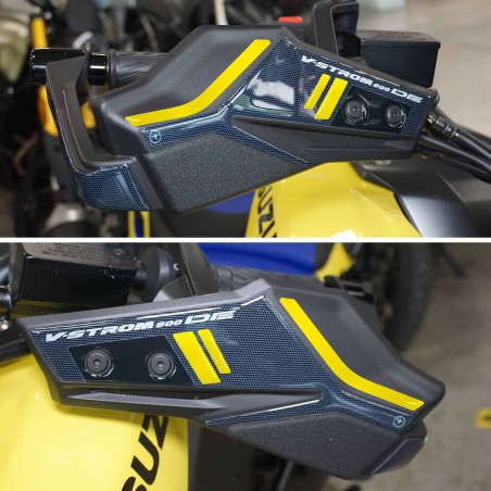 Adesivi 3D Protezioni Paramani moto compatibili con Suzuki V-Strom 800DE