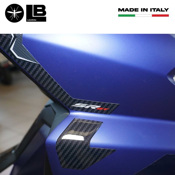 Pegatinas 3D protectores de bordes de carenado compatibles con Aprilia SR GT 125 y 200