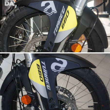 Pegatinas 3D Protectores de tija compatibles con Aprilia Tuareg 660 2022-2025