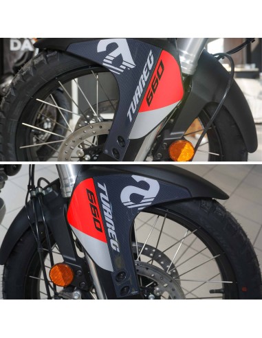 Adesivi 3D Protezioni Parasteli compatibili con Aprilia Tuareg 660 2022-2025