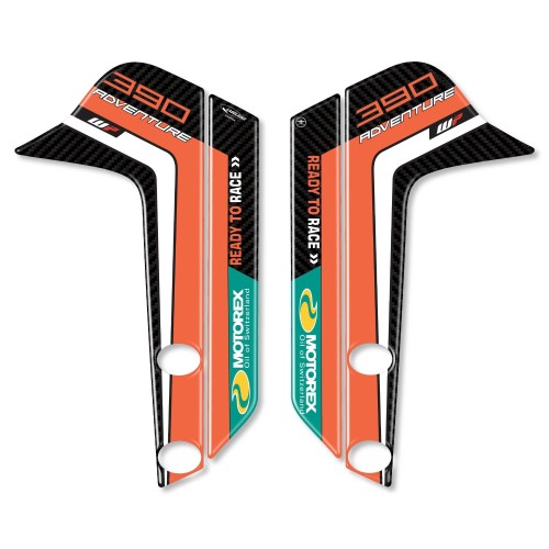 Stickers de protection de tige de selle 3D compatibles avec KTM 390 Adventure 2020-21
