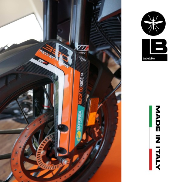 Adesivi 3D Protezioni Parasteli compatibili con KTM 390 Adventure 2020-21
