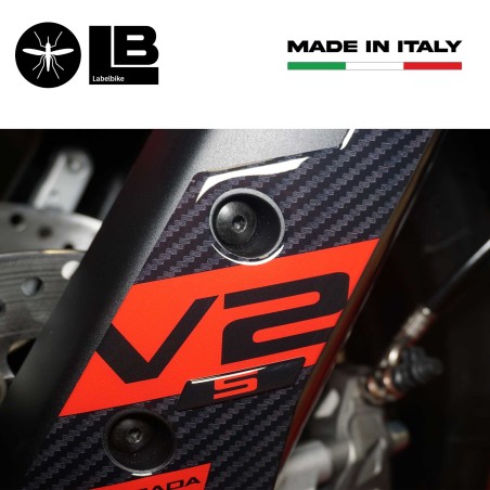 Stickers 3D Protecteurs de tige de selle compatibles avec Ducati Multistrada V2s 2022