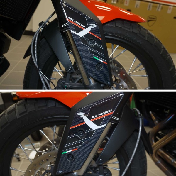 3D Sattelstützenschutz Aufkleber kompatibel mit Moto Morini X-CAPE 2022-2024