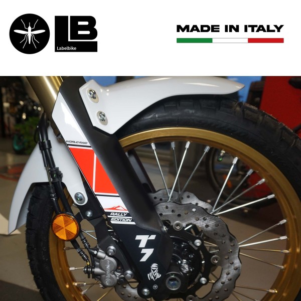 Adesivi 3D Protezioni Parasteli compatibili con Yamaha Tenere 700 Rally Edition 2022