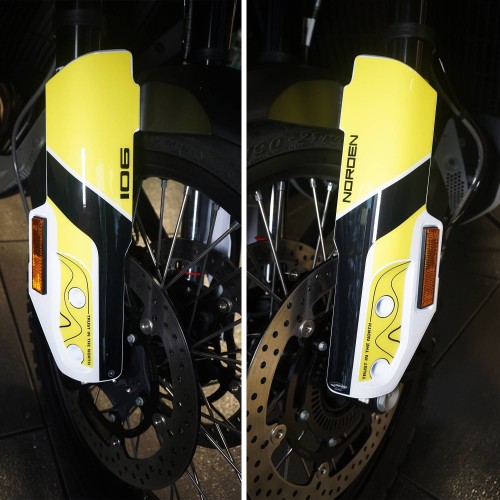 3D Stickers Motorcycle stem protectors compatible with Husqvarna Norden 901