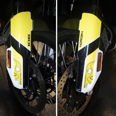 3D Stickers Motorcycle stem protectors compatible with Husqvarna Norden 901