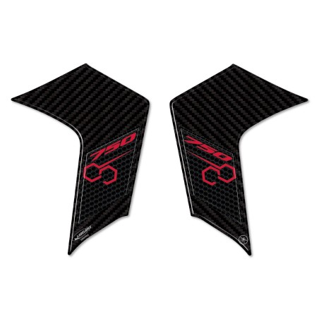 Adesivi 3D Protezioni parasteli parafango moto compatibili con Honda Hornet 2023-2024