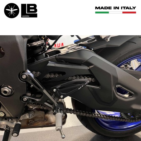 Aufkleber 3D Protektoren Motorrad Fußrasten kompatibel mit Yamaha MT-10 SP