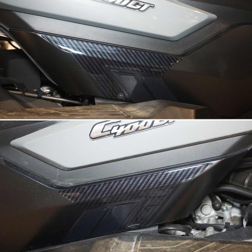 3D Stickers Scooter footrest protectors compatible with BMW C400GT