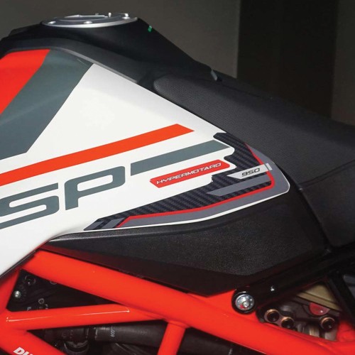 Stickers 3D Protège réservoir compatible avec Ducati Hypermotard 950SP 2021-25