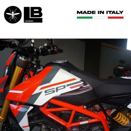 Adesivi 3D Protezioni serbatoio compatibili con Ducati Hypermotard 950SP 2021-25
