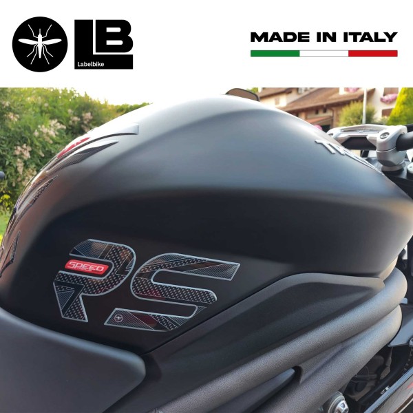 Adesivi 3D Protezioni serbatoio compatibili con Triumph Speed Triple 1050 RS