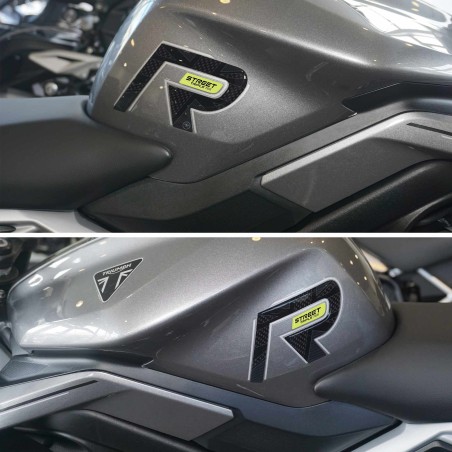 Aufkleber 3D Tankschützer kompatibel mit Triumph Street Triple 765 R 2023