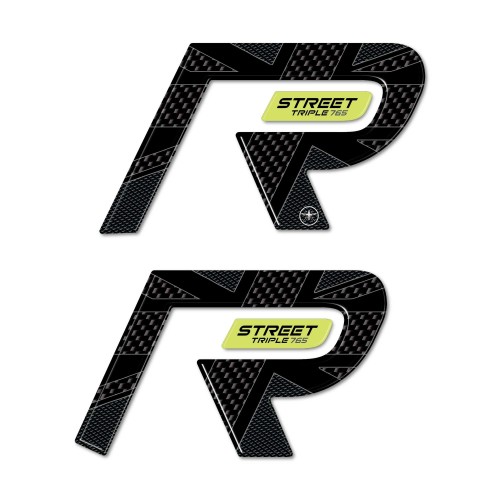 Stickers 3D protecteurs de réservoir compatibles avec Triumph Street Triple 765 R 2023 2