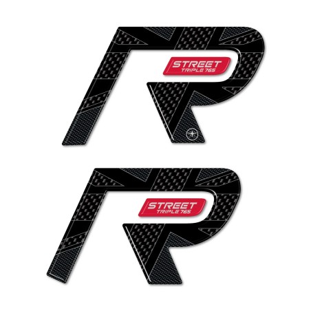 Stickers 3D tank protectors compatible with Triumph Street Triple 765 R 2023