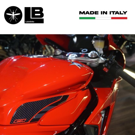 Adesivi 3D Protezioni Serbatoio Laterali moto compatibili con Mv Agusta F3 2021