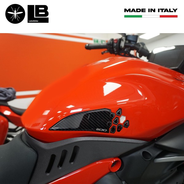 Pegatinas 3D Protectores de depósito de moto compatible con Ducati Diavel v4 2023