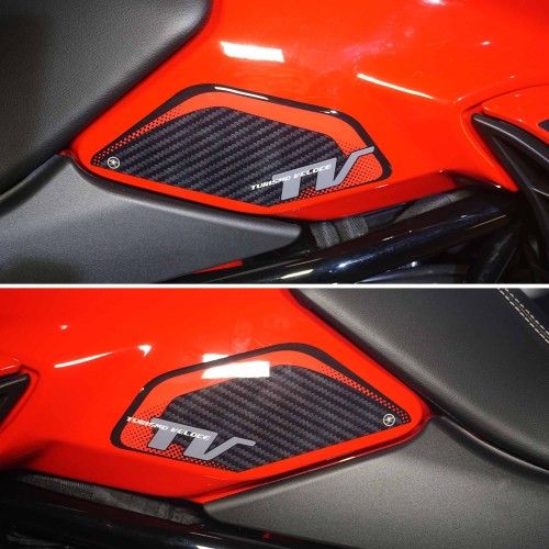 Adesivi 3D Protezioni Serbatoio moto compatibili con Mv Agusta Turismo Veloce