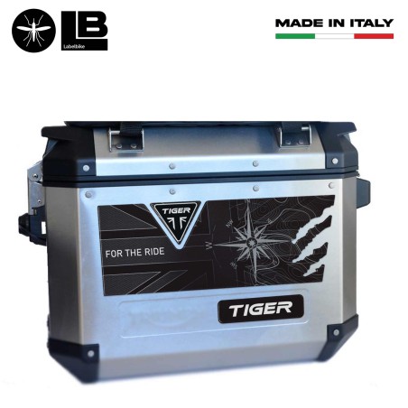 Adesivi 3D protezioni valigie moto compatibili con Triumph Tiger 850 900 1200