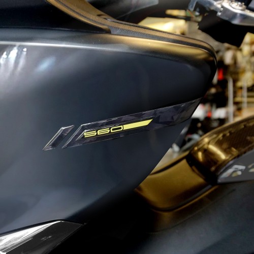 3D Fairing corner protector stickers compatible with Yamaha Tmax 560 20Th Anniversary
