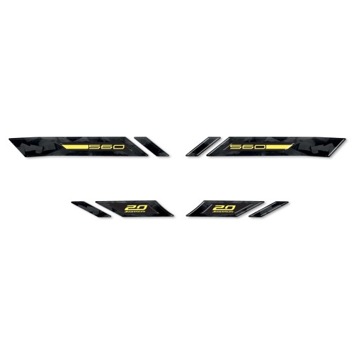 3D Fairing corner protector stickers compatible with Yamaha Tmax 560 20Th Anniversary 2
