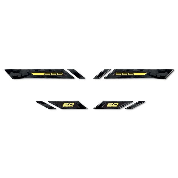 Adesivi 3D Paraspigoli carene compatibili con Yamaha Tmax 560 20Th Anniversary