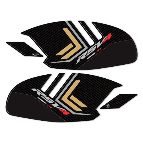 Stickers 3D Protections latérales de réservoir compatibles avec Aprilia RSV4 2021-2023 2