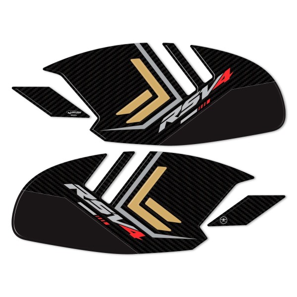Adesivi 3D Protezioni Laterali serbatoio compatibili con Aprilia RSV4 2021-2023