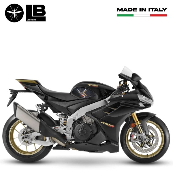 Adesivi 3D Protezioni Laterali serbatoio compatibili con Aprilia RSV4 2021-2023