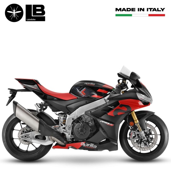 Adesivi 3D Protezioni Laterali serbatoio compatibili con Aprilia RSV4 2021-2023