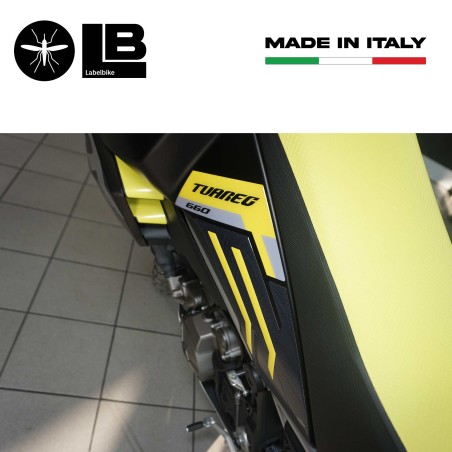 Stickers 3D Tank protections latérales compatibles avec Aprilia Tuareg 660 2022