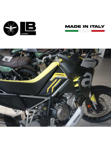 Adesivi 3D Protezioni Laterali serbatoio compatibili con Aprilia Tuareg 660 2022