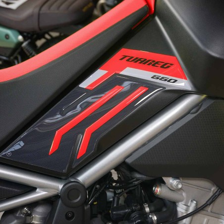 Stickers 3D Tank protections latérales compatibles avec Aprilia Tuareg 660 2022