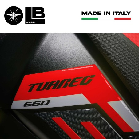 Stickers 3D Tank protections latérales compatibles avec Aprilia Tuareg 660 2022