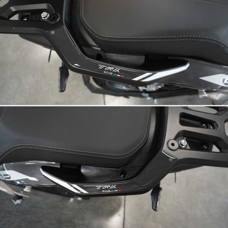 Stickers 3D Poignées passager compatibles avec Benelli TRK 502 502X