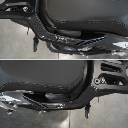 Stickers 3D Poignées passager compatibles avec Benelli TRK 502 502X