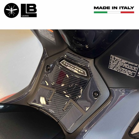 Adesivi 3D Protezioni Pedana centrale scooter compatibili con Yamaha Tmax 2022-5
