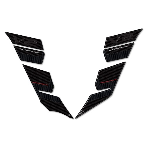 3D Tank side stickers compatible with Ducati Multistrada V2 950 2022-23 2