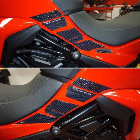 Adhesivos laterales 3D compatibles con Ducati Multistrada V2 950 2022-23