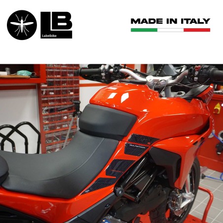 3D Tank Seitenaufkleber kompatibel mit Ducati Multistrada V2s 950 2022-23