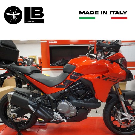 3D Tank side stickers compatible with Ducati Multistrada V2s 950 2022-23