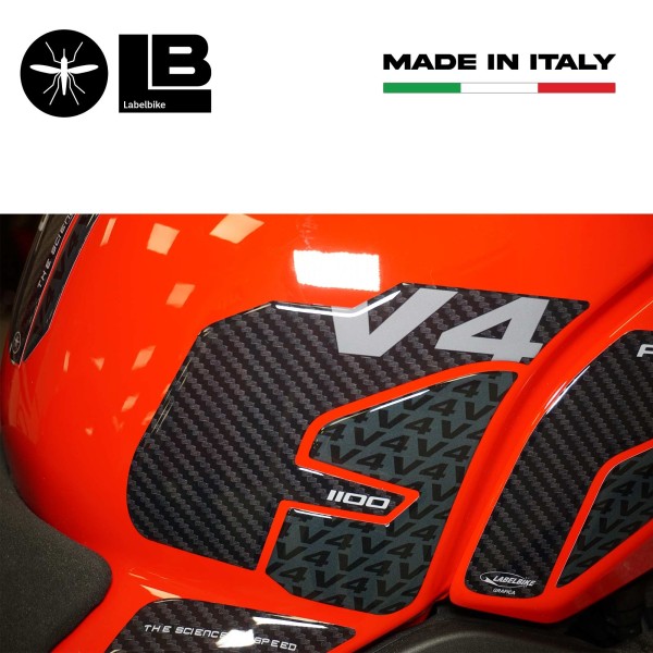 3D Tank Side Stickers compatible with Ducati Panigale V4 2018-2021