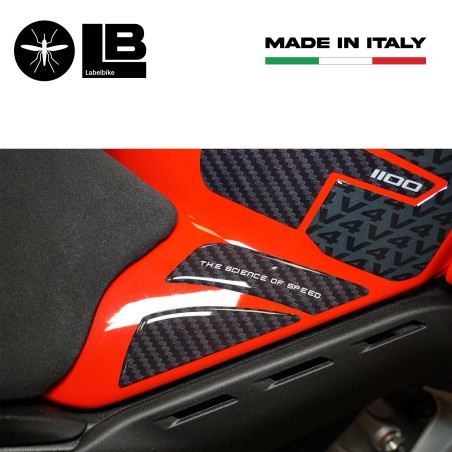 3D Tank Seitenaufkleber kompatibel mit Ducati Panigale V4 2018-2021