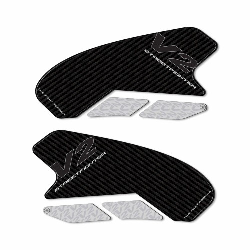 3D Tank Side Stickers compatible with Ducati Streetfighter V2 2022-2024 2