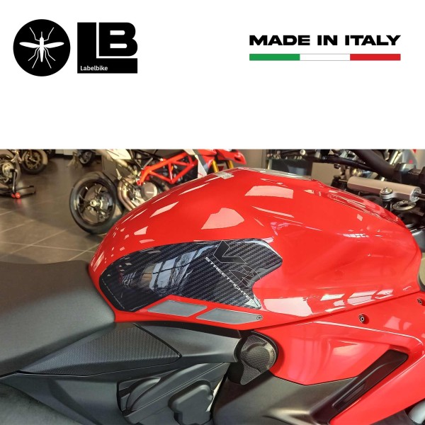 Adesivi 3D Serbatoio Laterali compatibili con Ducati Streetfighter V2 2022-2024