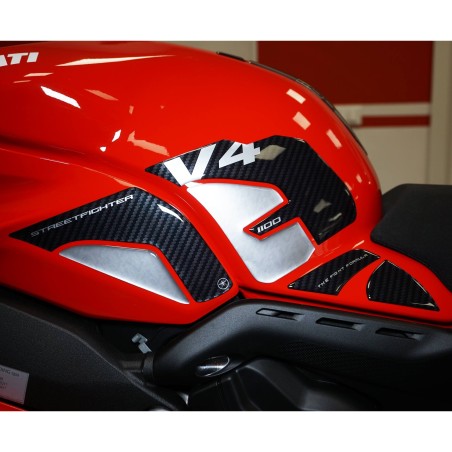 3D Tank Side Stickers compatible with Ducati Streetfighter V4 2020-2022