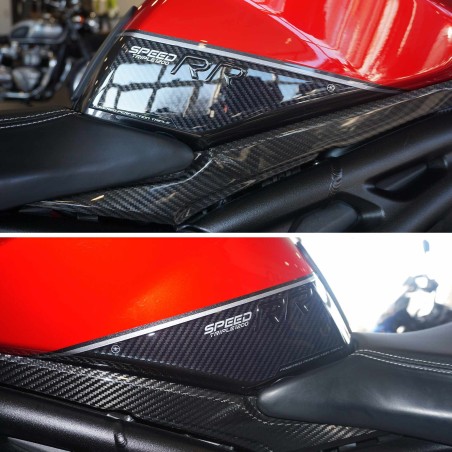 Pegatinas laterales 3D compatibles con Triumph Speed Triple 1200 RR