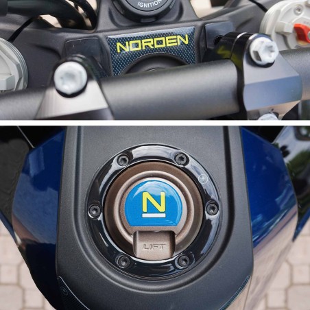 Adesivi 3D tappo serbatoio chiave moto compatibili con Husqvarna Norden 901 2023